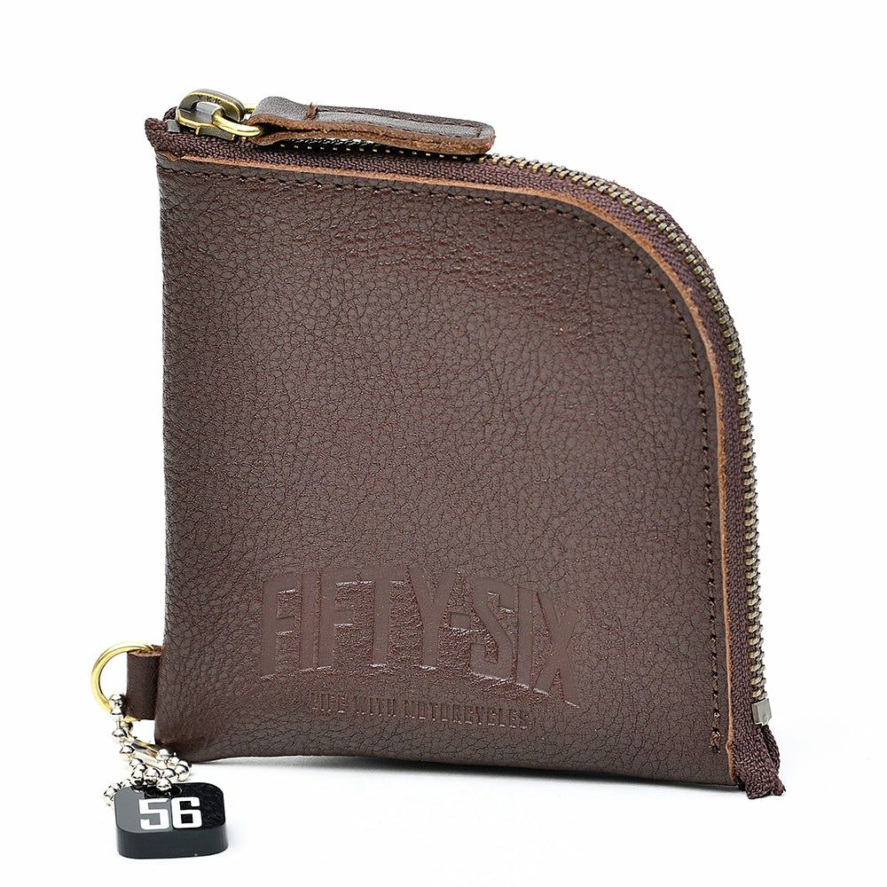 56design｜レザー デュアル ウォレット｜財布｜ブラウン