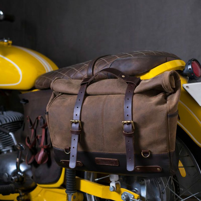 トリップマシン アウトローサドルバッグ 本革 - Motorimoda