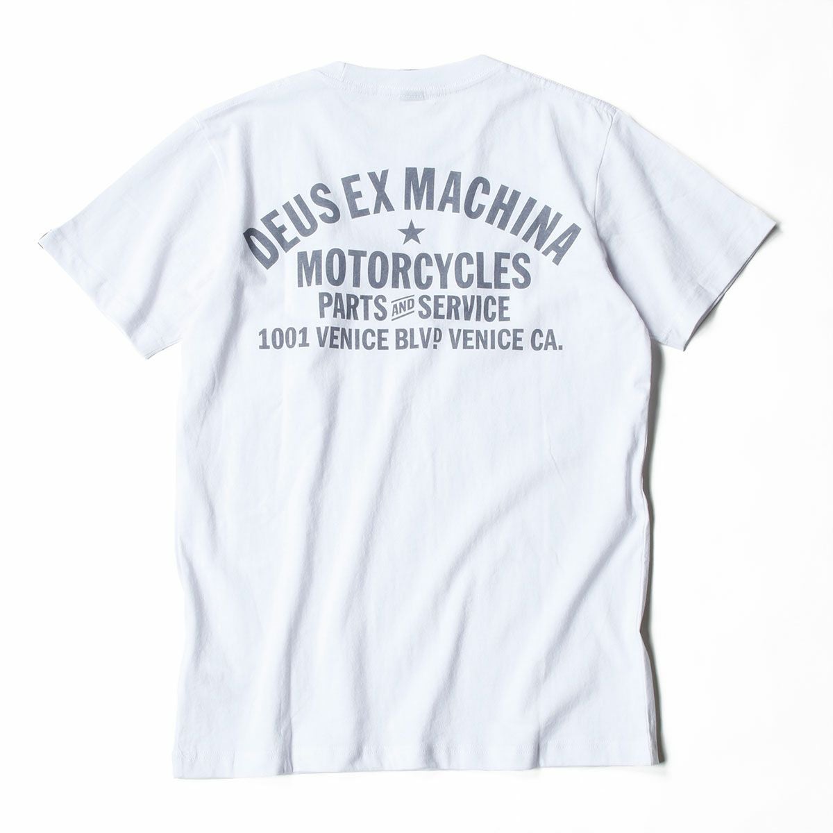 Deus Ex Machina｜ヴェニス アドレス Tシャツ｜Tシャツ｜ホワイト