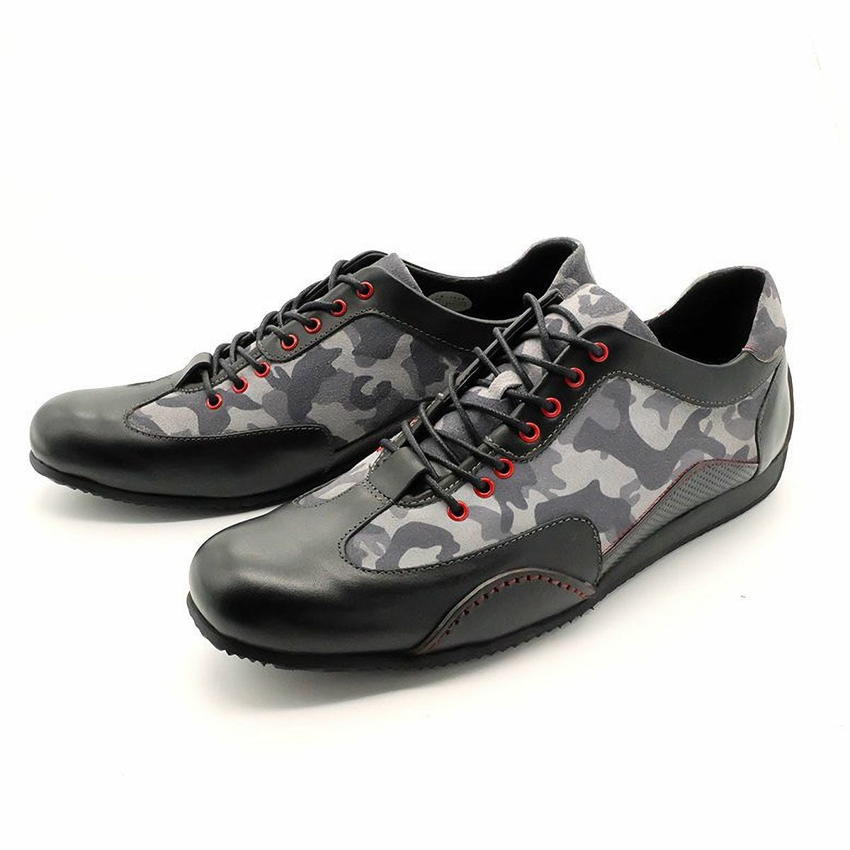 threegenerations｜NI-2425-212 ノイインテレッセ コラボモデル｜スニーカー｜ブラックカモフラージュ