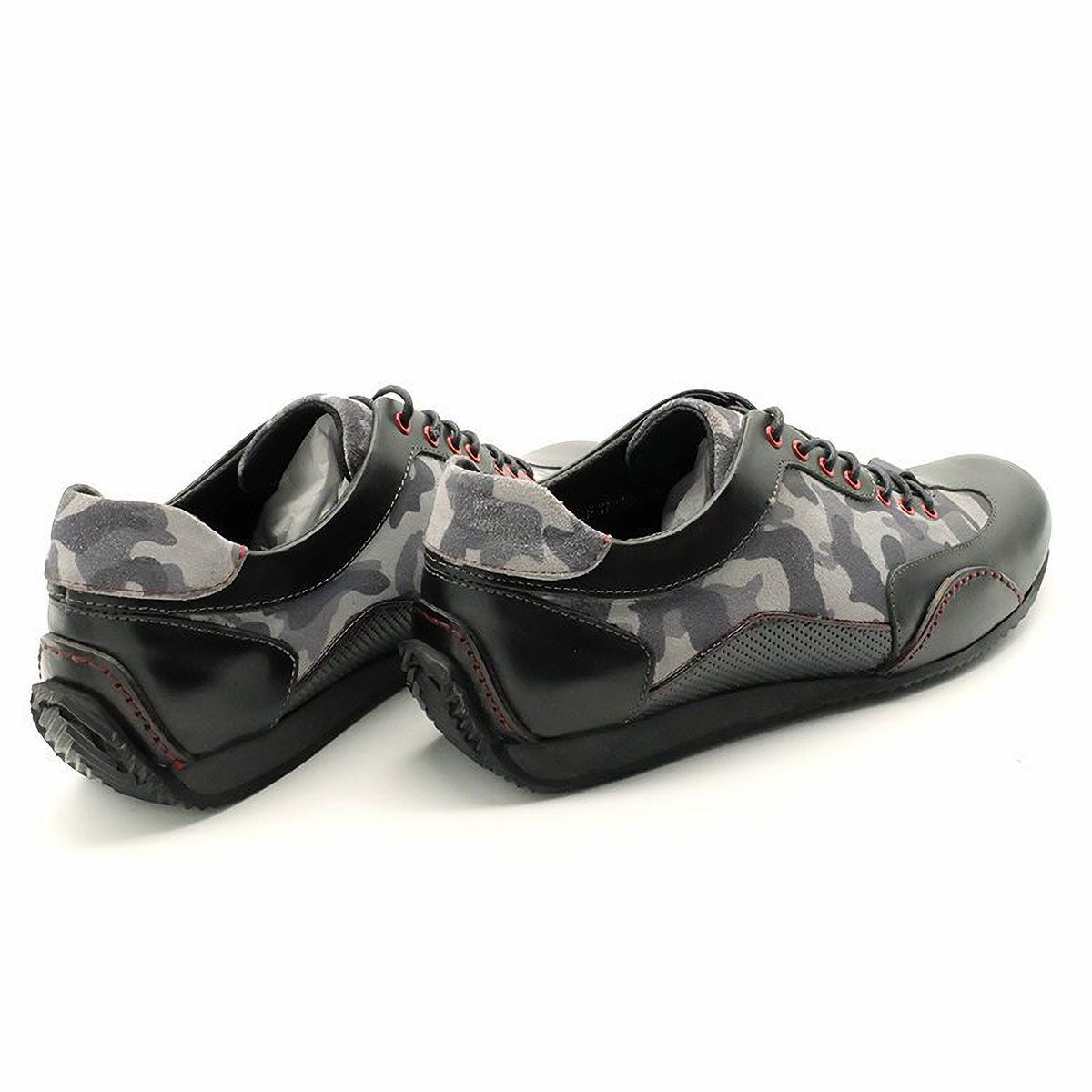 threegenerations｜NI-2425-212 ノイインテレッセ コラボモデル｜スニーカー｜ブラックカモフラージュ