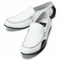 threegenerations｜NI-2427-212 ノイインテレッセ コラボモデル｜モカシン｜ホワイト