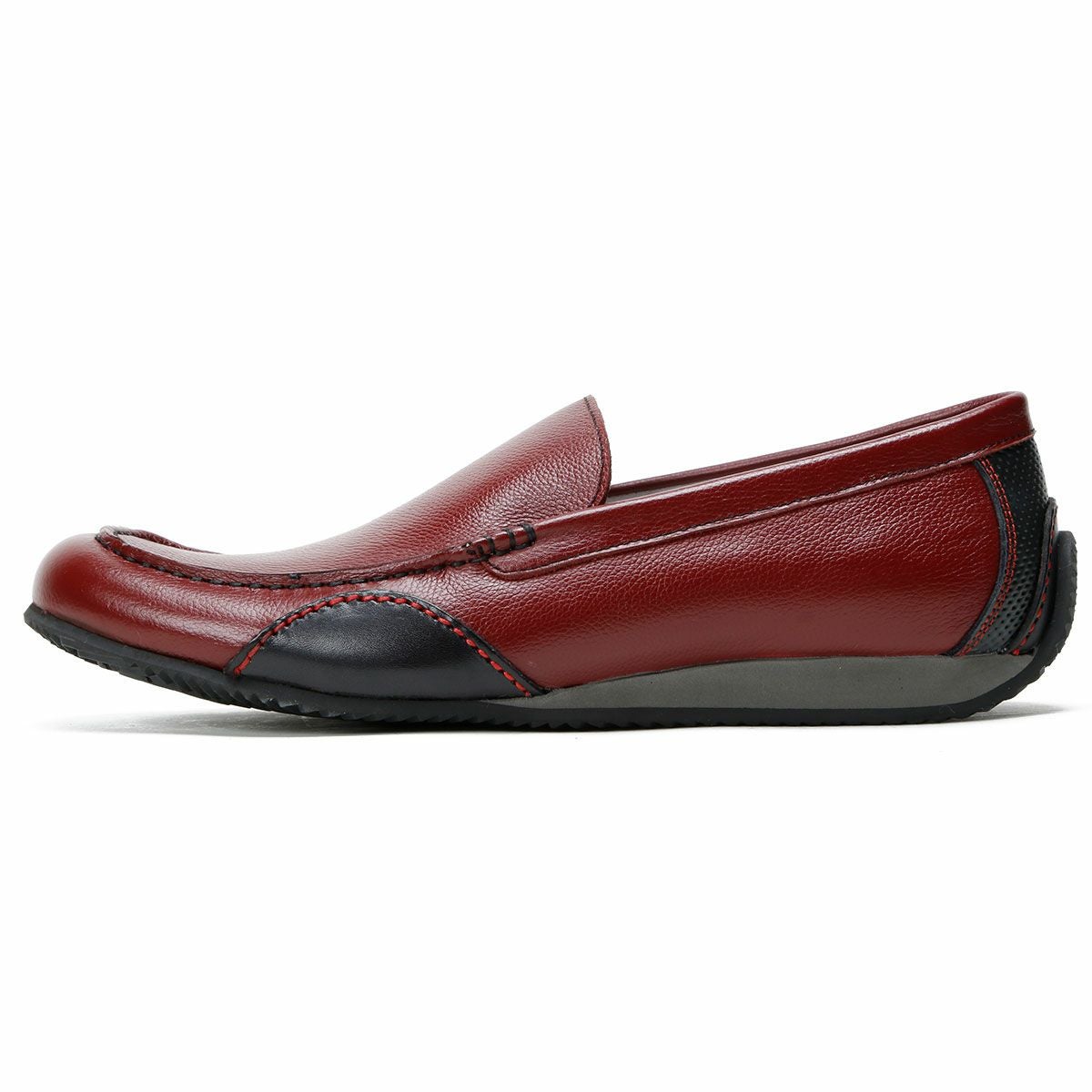 threegenerations｜NI-2427-212 ノイインテレッセ コラボモデル｜モカシン｜レッド