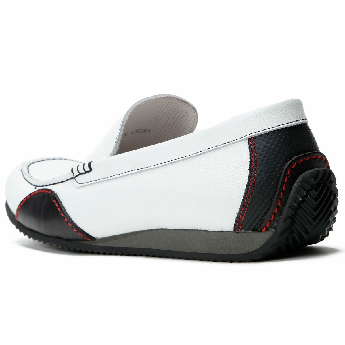 threegenerations｜NI-2427-212 ノイインテレッセ コラボモデル｜モカシン｜ホワイト