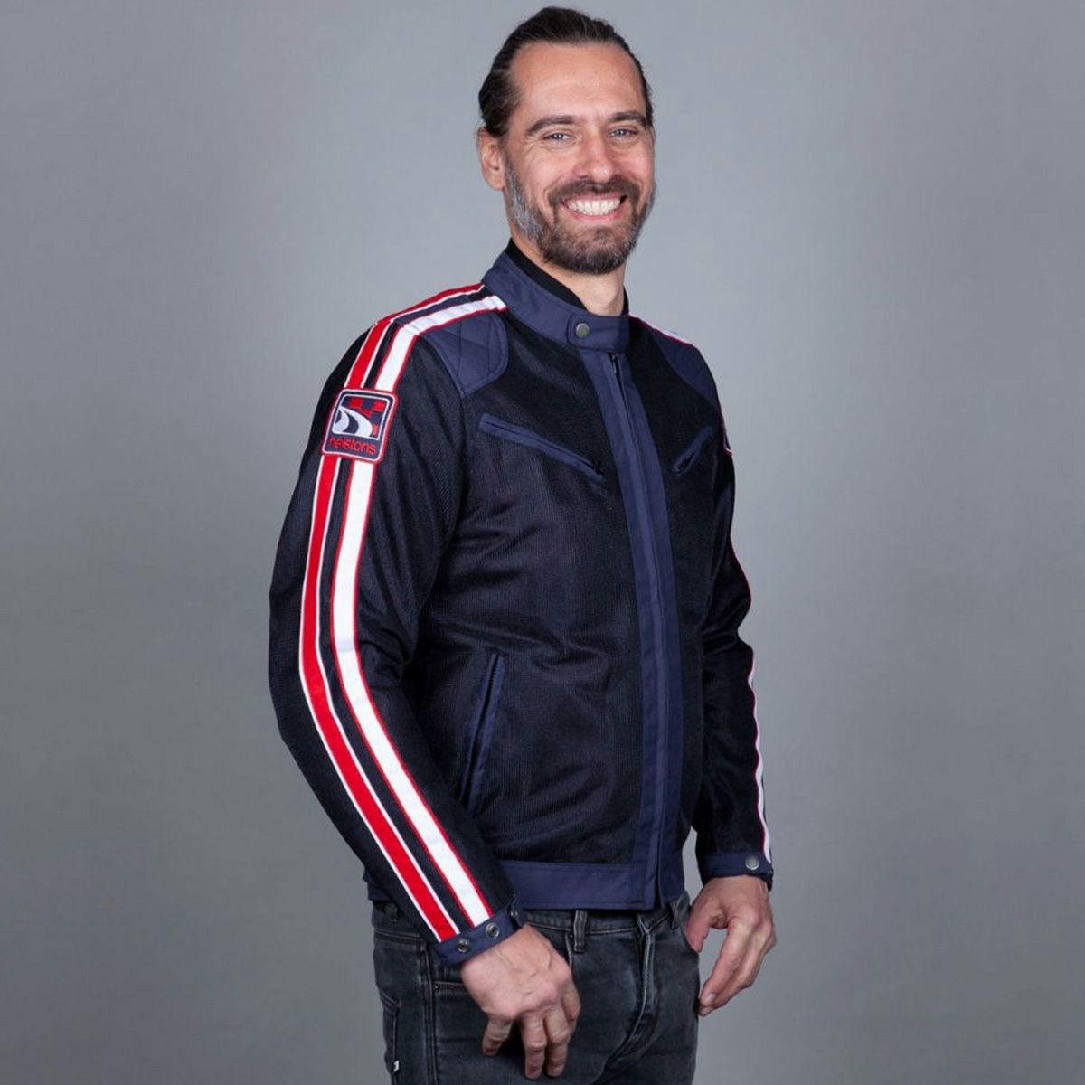 helstons｜ペース メッシュ ジャケット｜ブルー