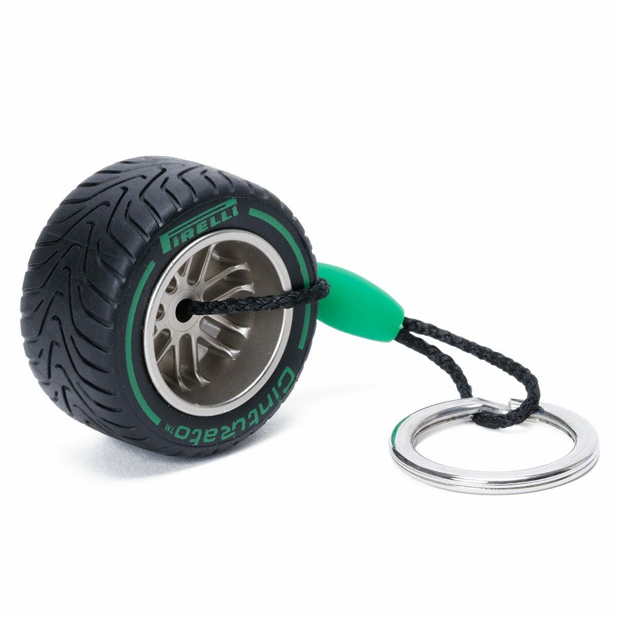 PIRELLI｜ピレリ タイヤ キーリング｜キーホルダー｜グリーン
