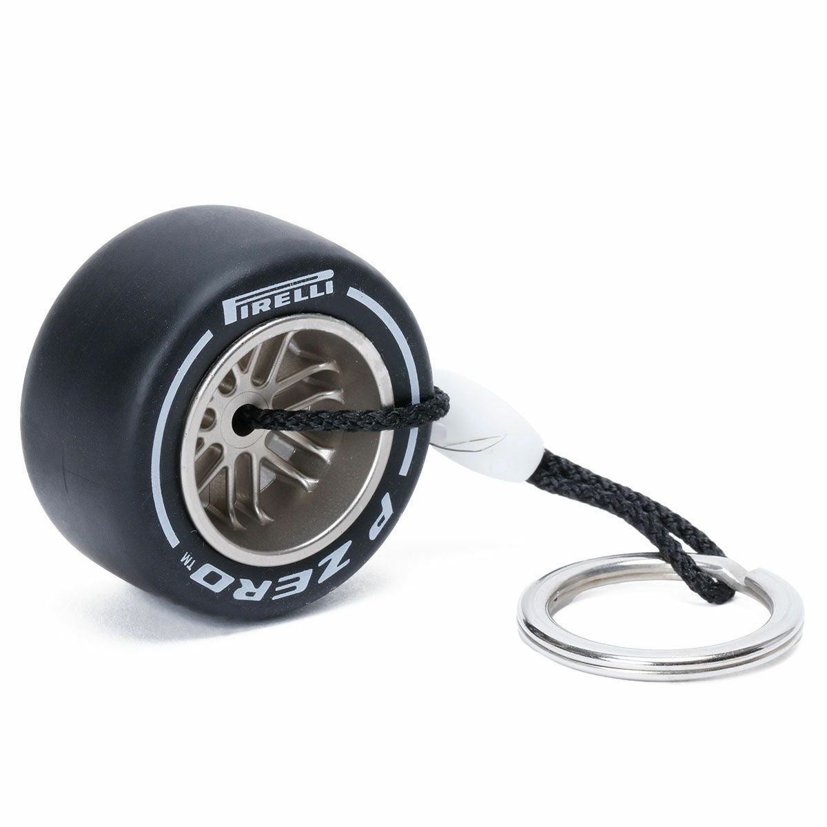PIRELLI｜ピレリ タイヤ キーリング｜キーホルダー｜ホワイト