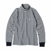 Ferrari｜フェラーリ ストライプ キッズ ロングスリーブ シャツ｜ネイビー