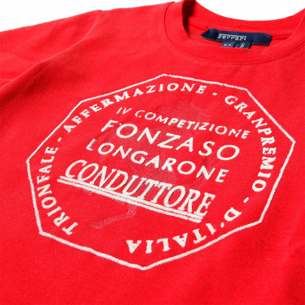 Ferrari｜フェラーリ コンドゥットーレ キッズ Tシャツ｜レッド