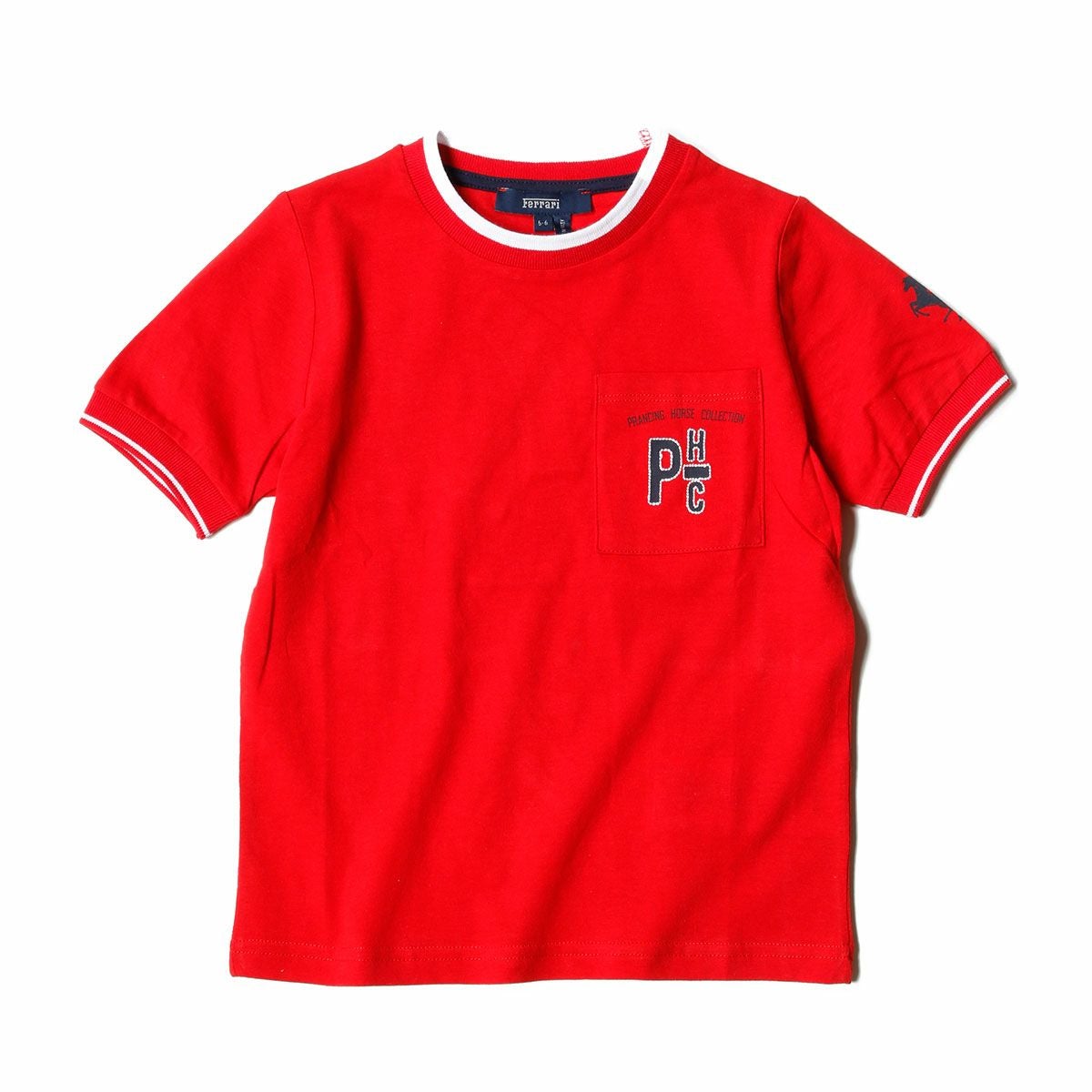 Ferrari｜フェラーリ PH ポケット キッズ Tシャツ｜レッド