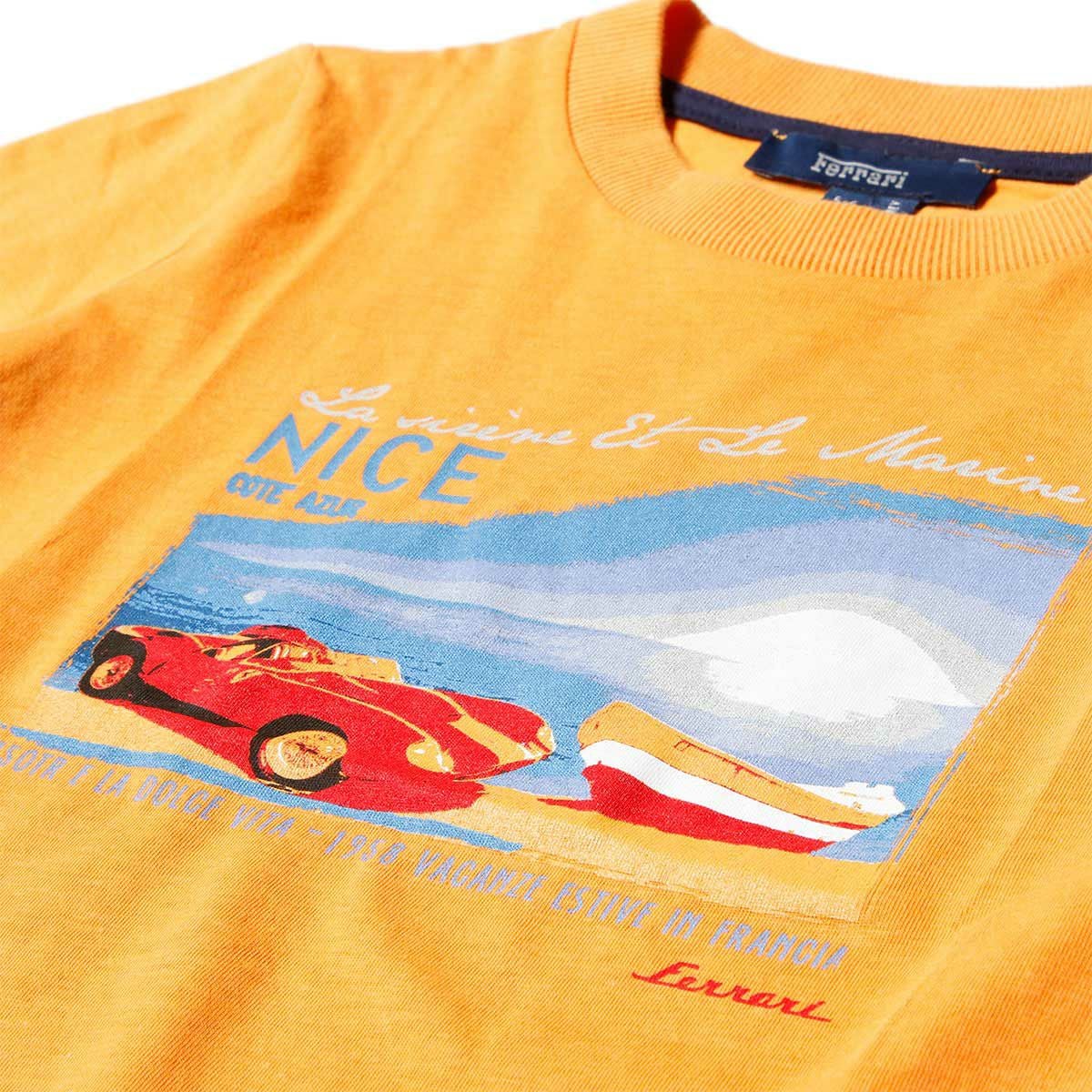 Ferrari｜フェラーリ 250 TR キッズ Tシャツ｜オレンジ