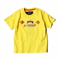 Ferrari｜フェラーリ フラッグ スクデット キッズ Tシャツ｜イエロー