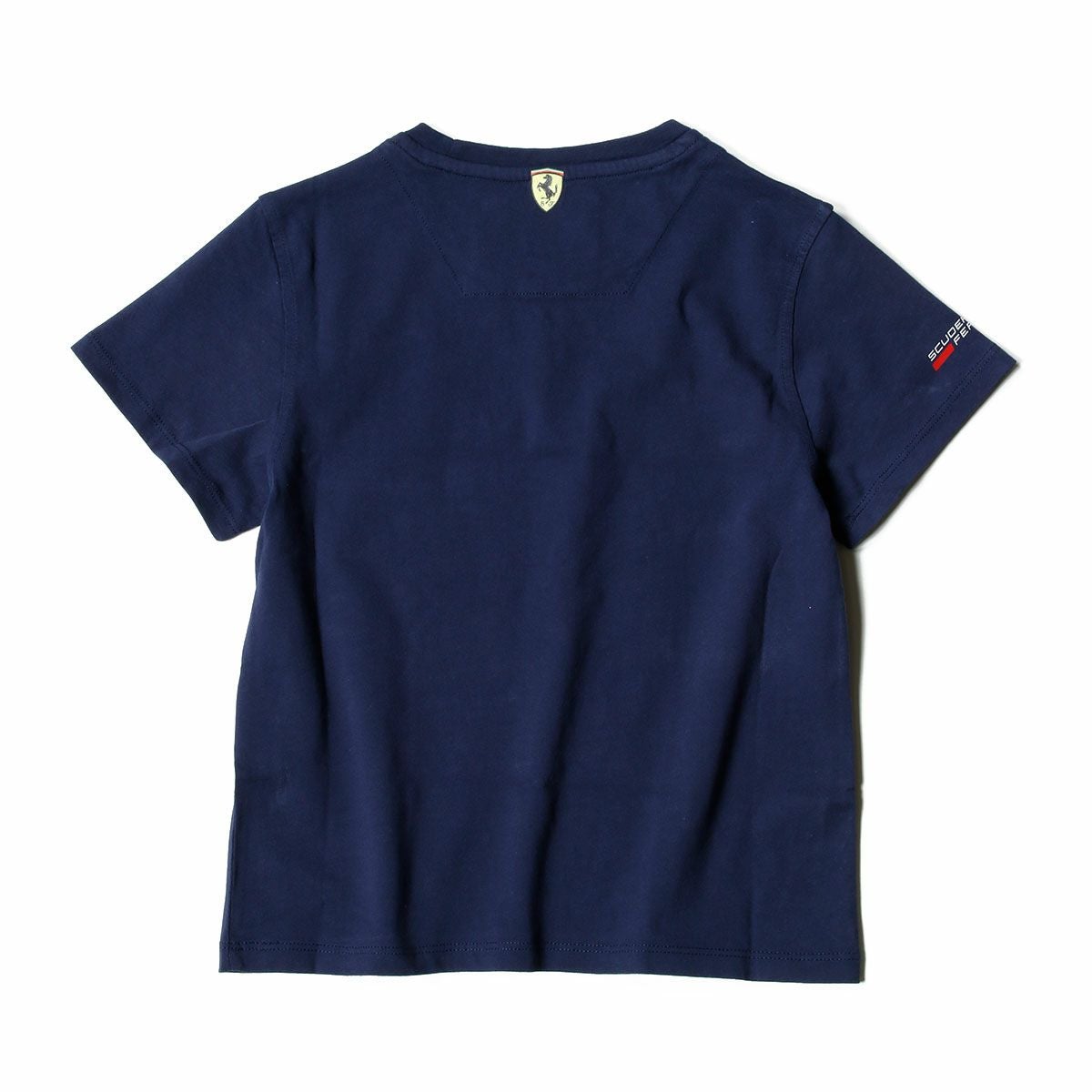 Ferrari｜フェラーリ スクデット ムーブ ファスト キッズ Tシャツ｜ネイビー