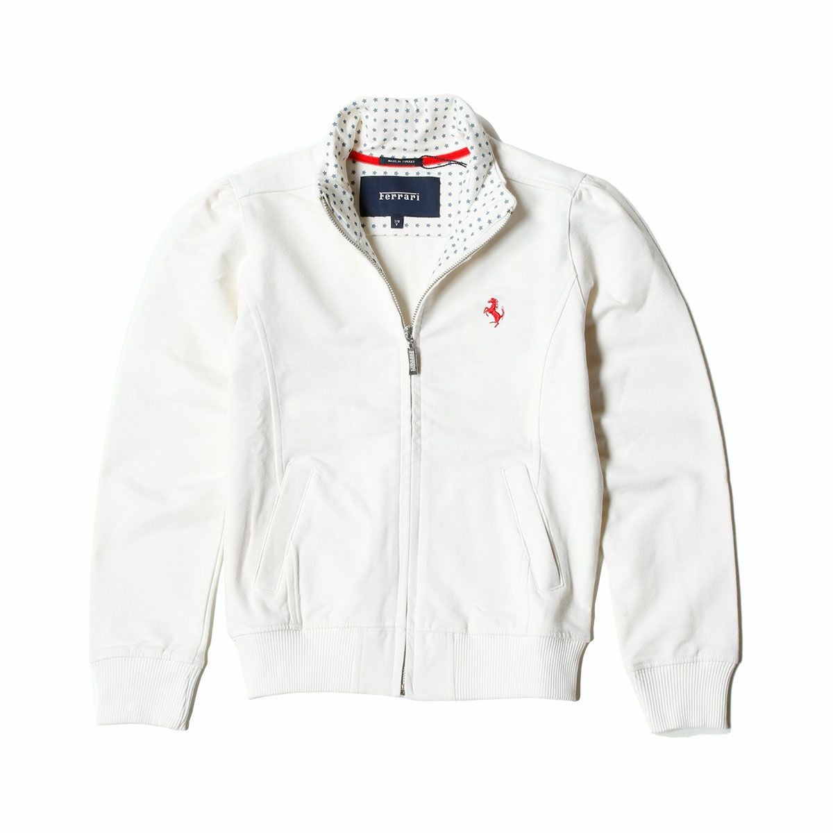 Ferrari｜フェラーリ ロングスリーブ スウェットシャツ キッズ ジャケット｜スウェット｜オフホワイト