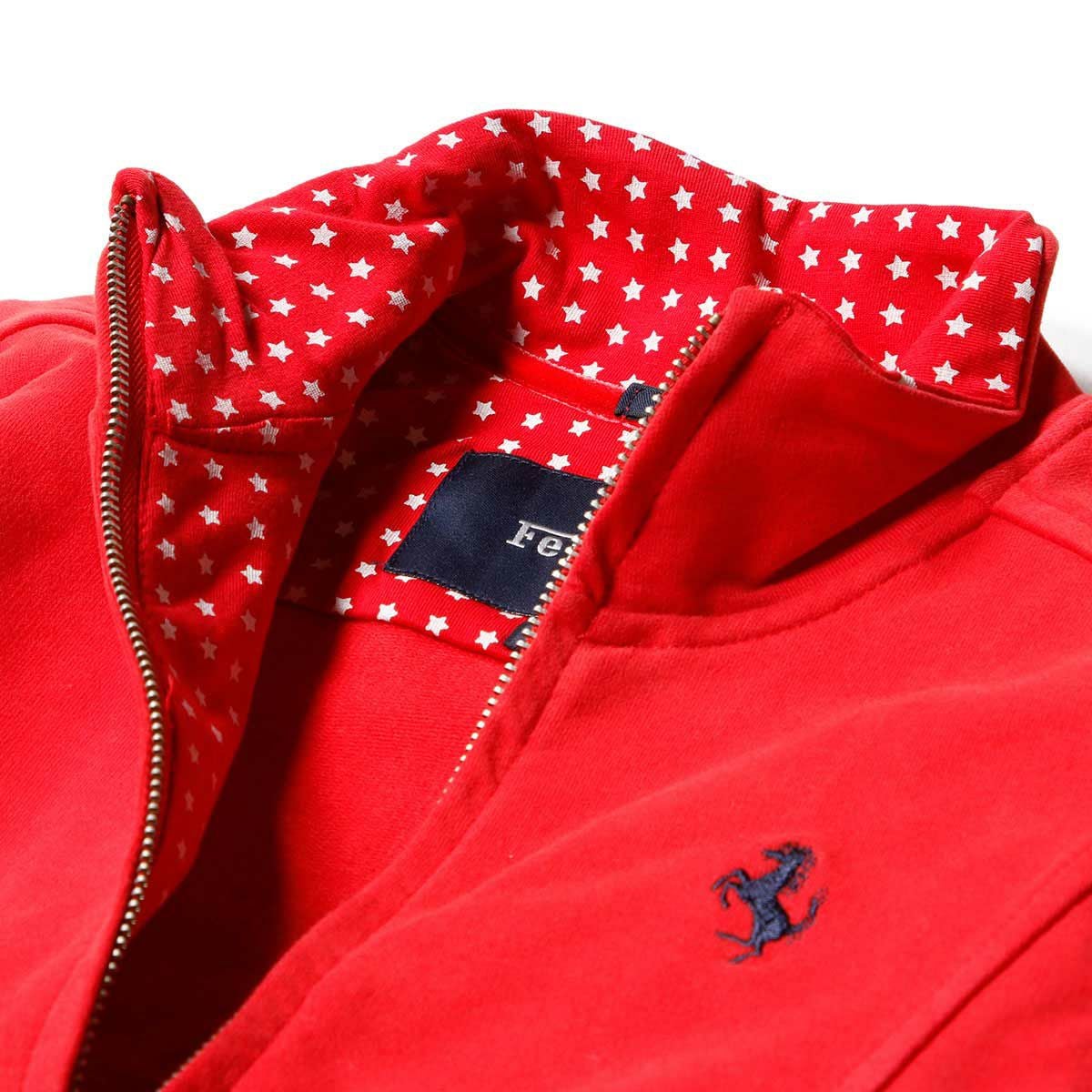 Ferrari｜フェラーリ ロングスリーブ スウェットシャツ キッズ ジャケット｜スウェット｜レッド