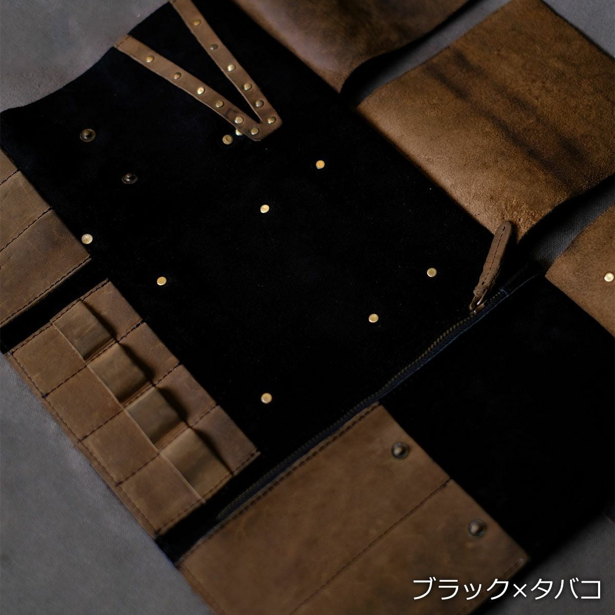 Trip Machine｜ツール ロール｜その他雑貨｜ブラック×タバコ｜使用イメージ