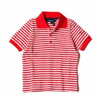 Ferrari｜フェラーリ La Course ストライプ キッズ ポロ｜ポロシャツ｜レッド