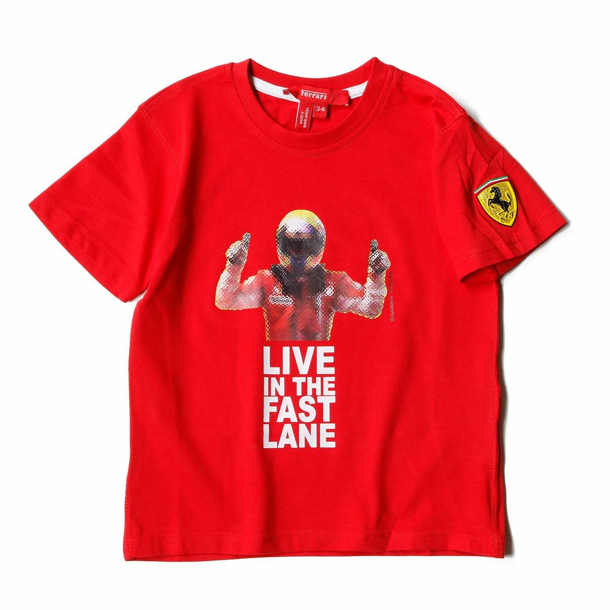 Ferrari｜フェラーリ パイロット キッズ Tシャツ｜レッド