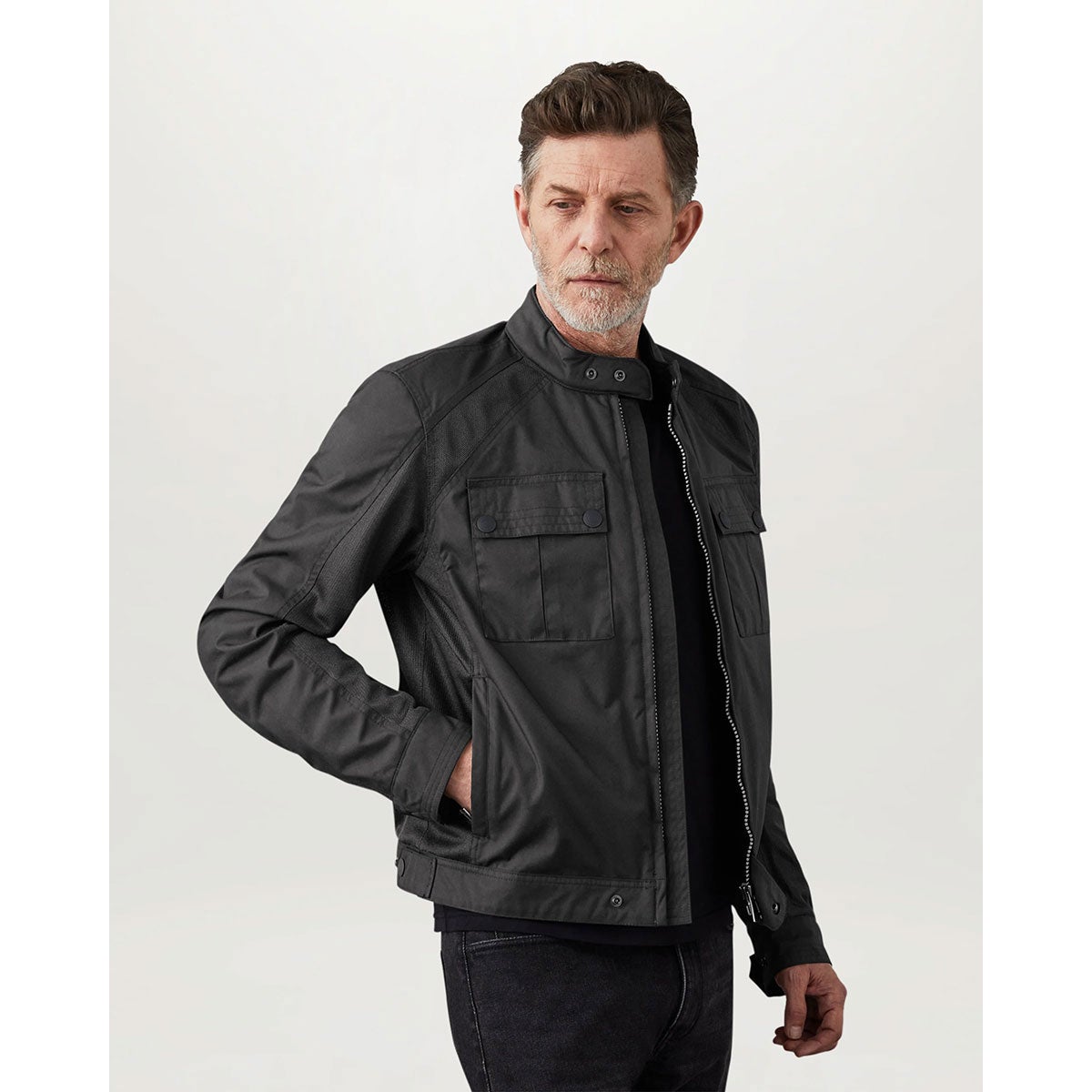 BELSTAFF｜テンプル モーターサイクル ジャケット｜メッシュ｜ブラック