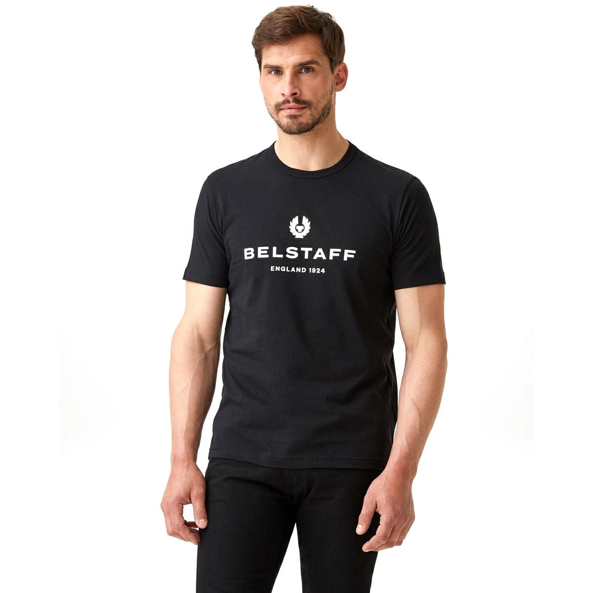 BELSTAFF｜1924 Tシャツ｜ブラック｜モデル着用