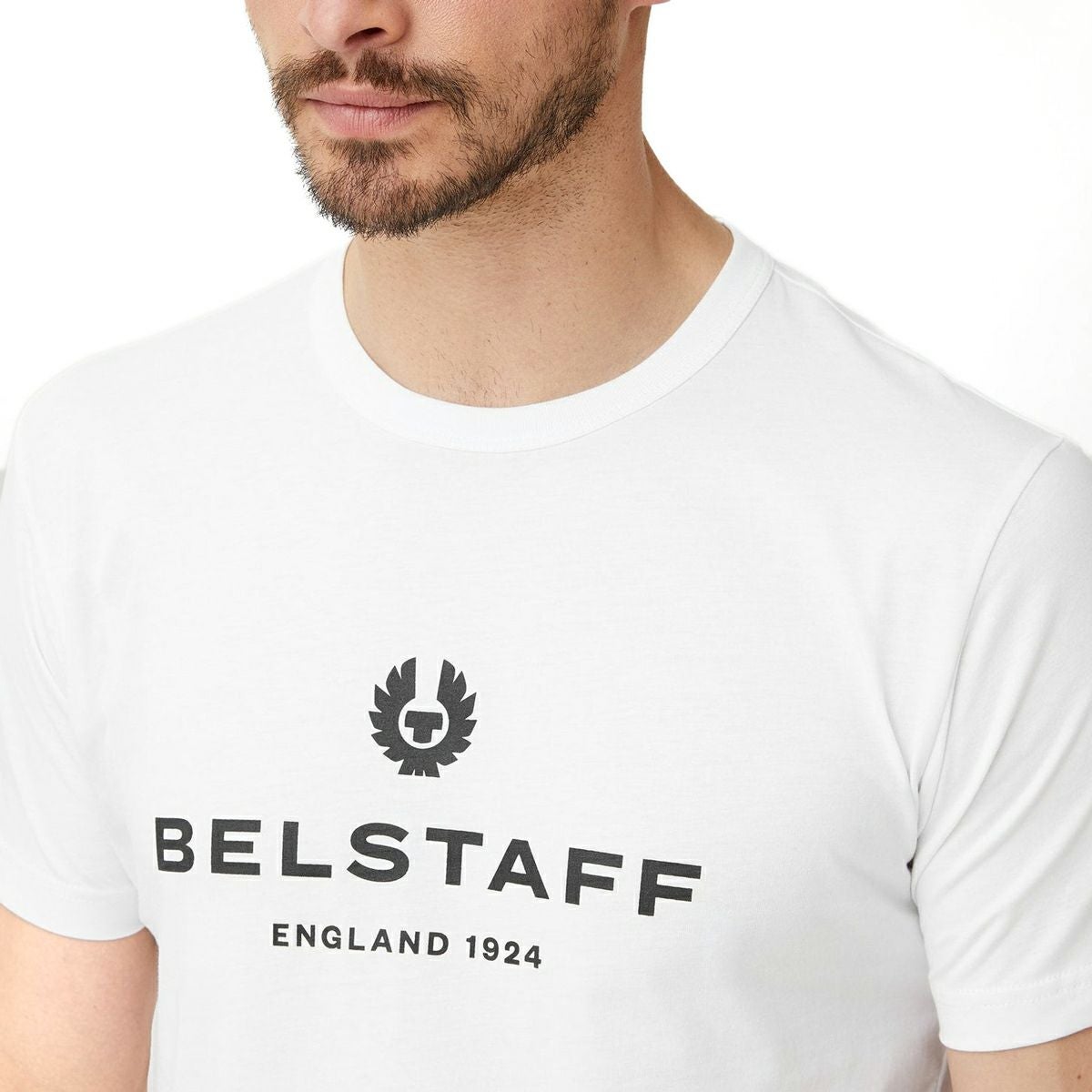 BELSTAFF｜1924 Tシャツ｜ホワイト｜モデル着用