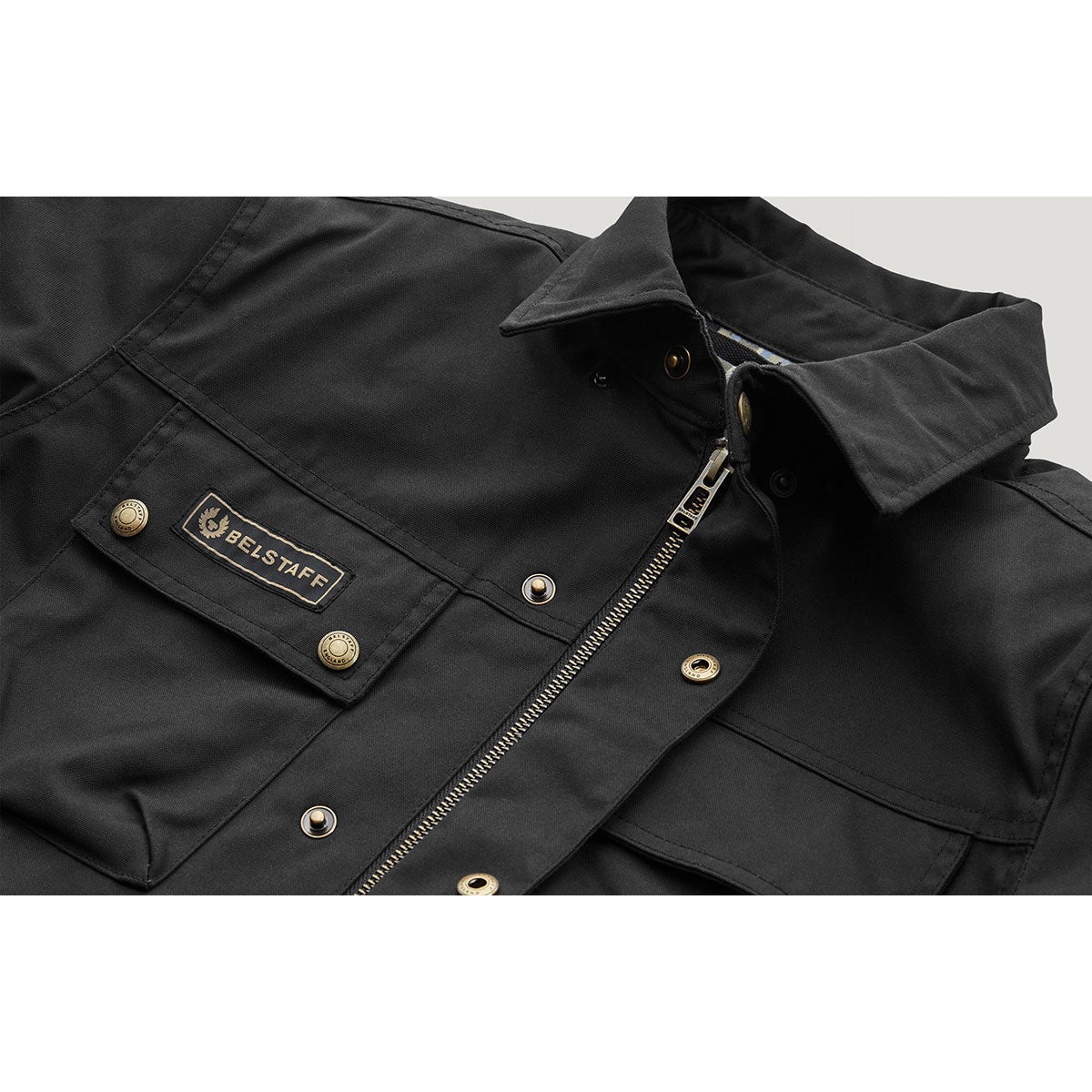 BELSTAFF｜マンション モーターサイクル シャツ｜ファブリック｜ブラック