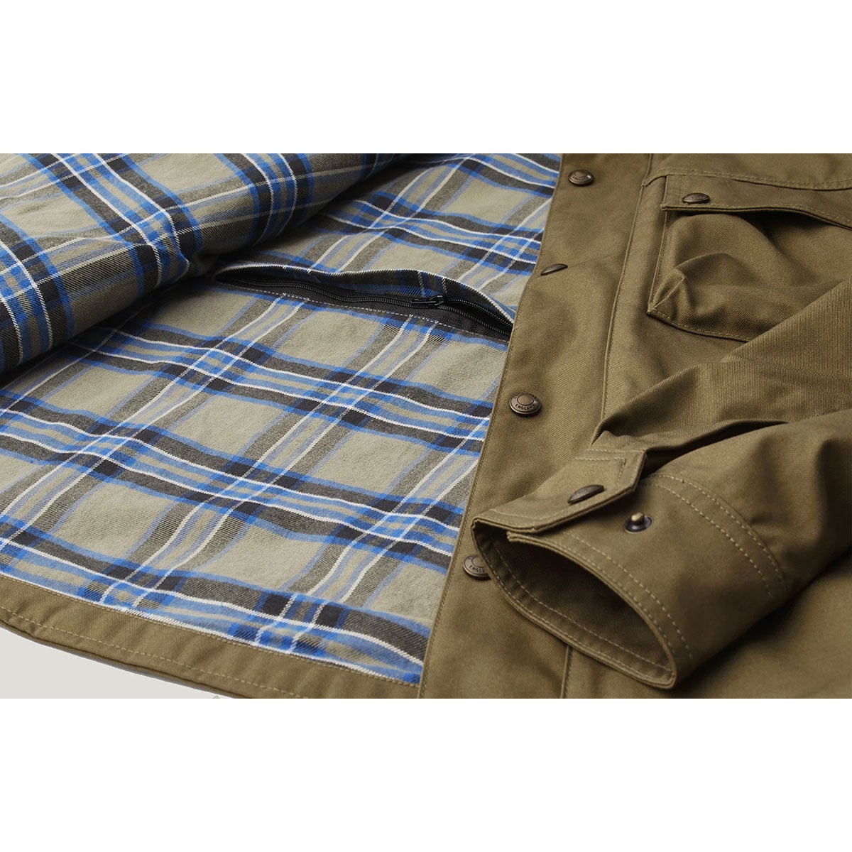 BELSTAFF｜マンション モーターサイクル シャツ｜ファブリック｜ベルスタッフオリーブ