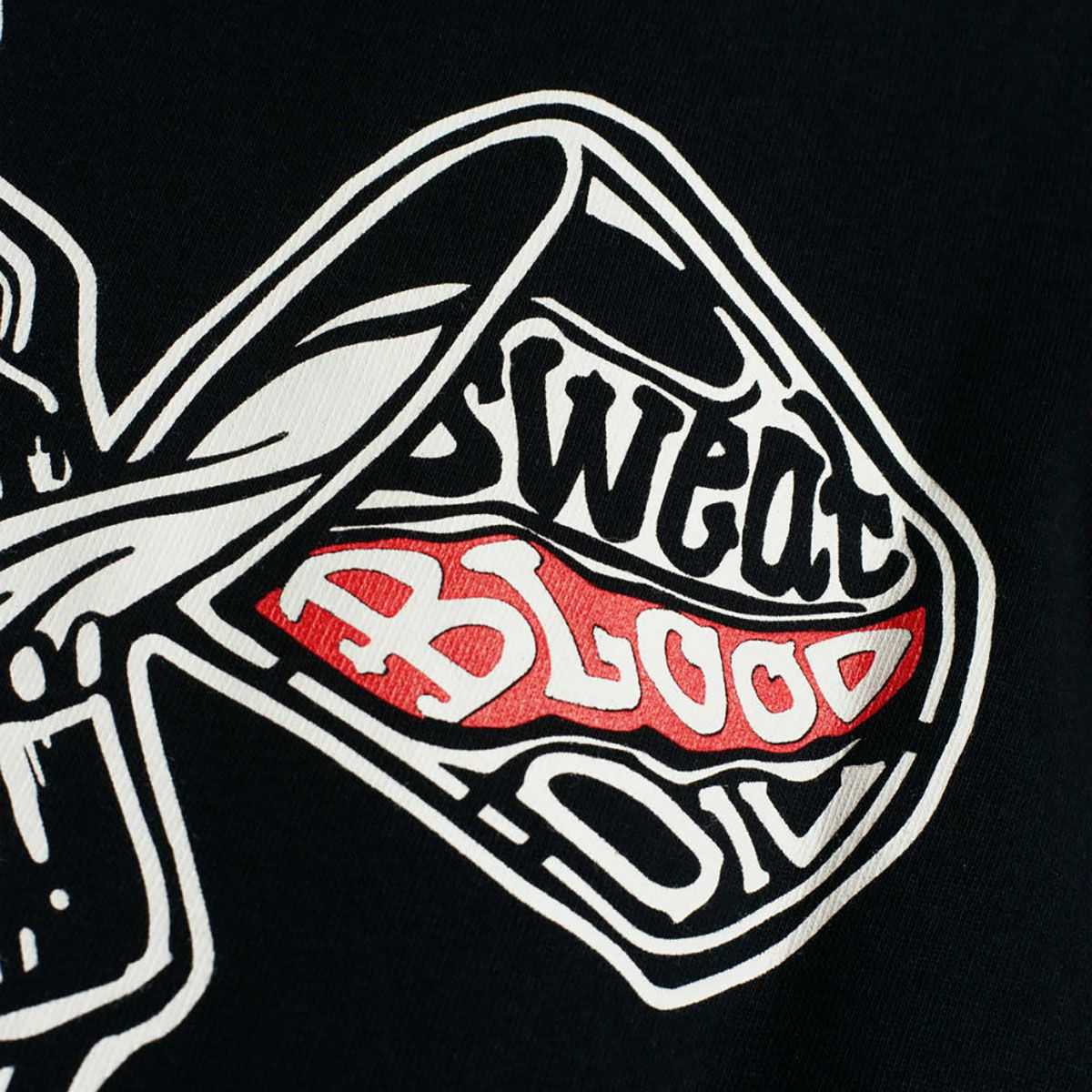 PANDO MOTO｜ジョン スカル 01 スウェットシャツ｜ブラック