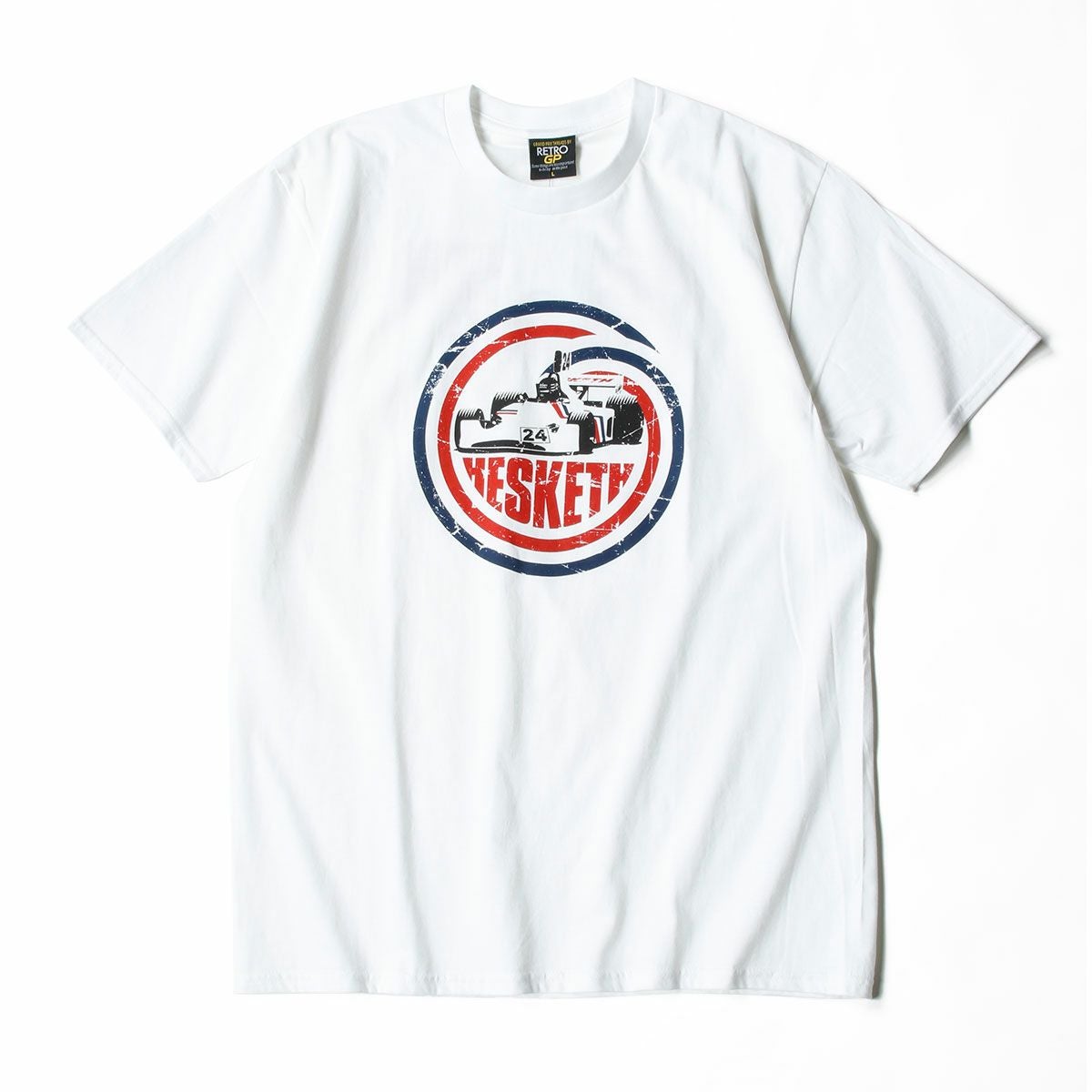 RETRO FORMULA 1｜Hesketh 308 T-shirt 02｜Tシャツ｜ホワイト