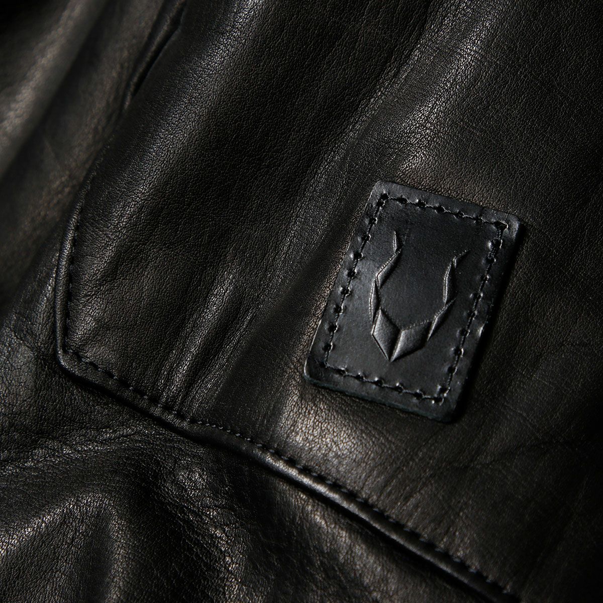 CRUFTER｜CR-MJ7 ダブル ライダース｜レザー｜ブラック