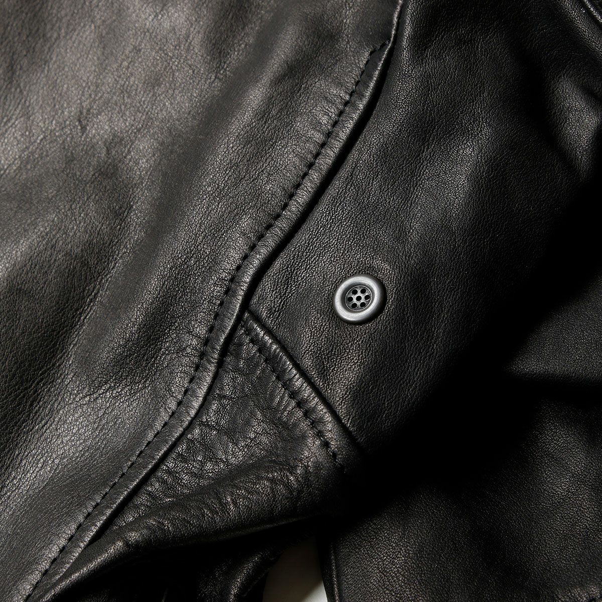 CRUFTER｜CR-MJ7 ダブル ライダース｜レザー｜ブラック