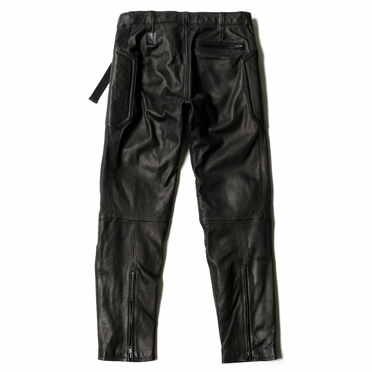 CRUFTER｜CR-MJ8 コンフォート ライディング パンツ｜レザー｜ブラック
