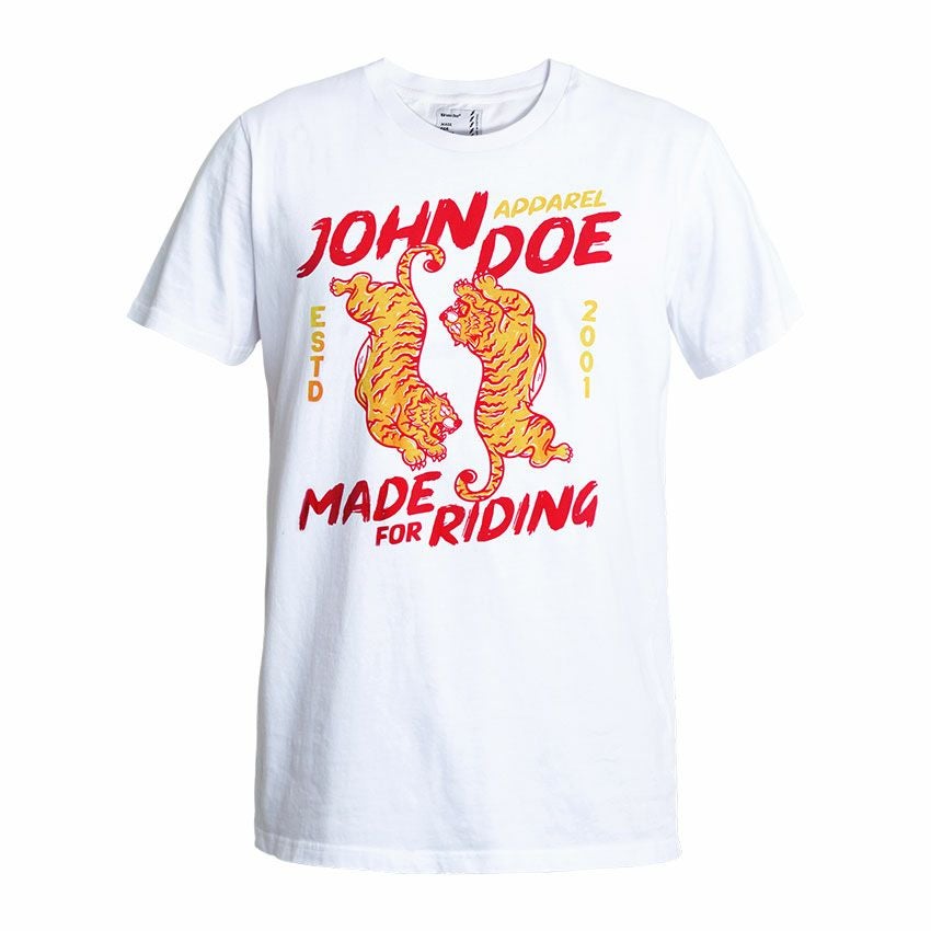 John Doe｜”タイガー I” Tシャツ｜ホワイト