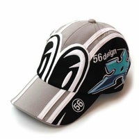 56design｜メダマ キャップ｜帽子｜グレー×ブラック