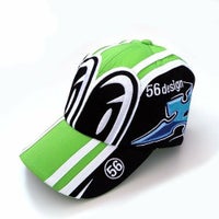 56design｜メダマ キャップ｜帽子｜グリーン×ブラック