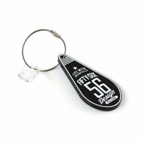 56design｜ティアドロップ キーホルダー｜ブラックゼリー