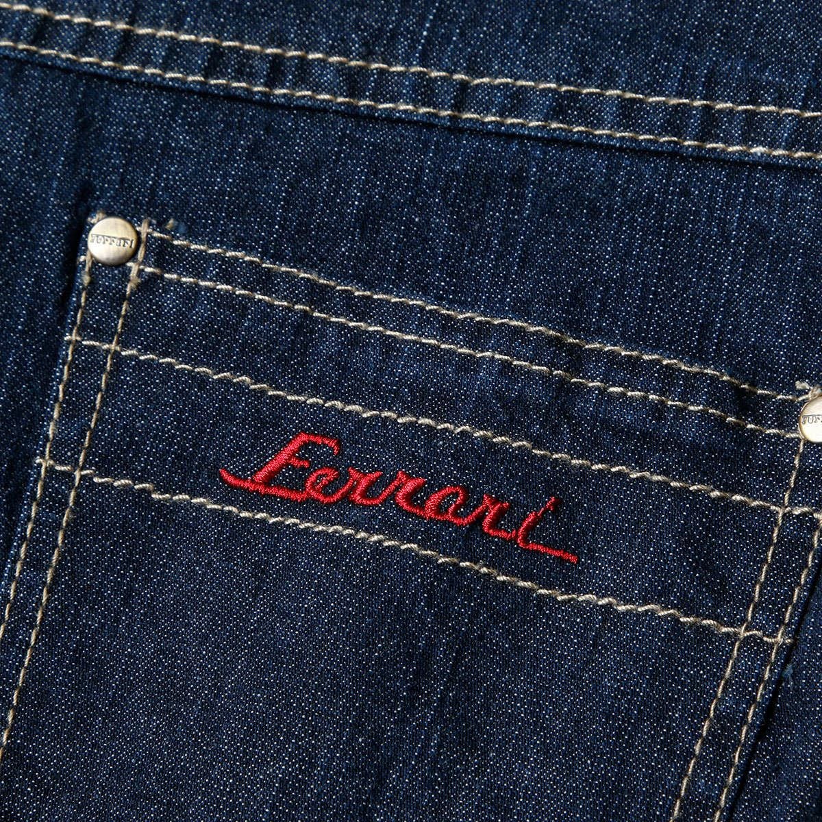 Ferrari｜フェラーリ キッズ 5ポケット デニム パンツ｜インディゴ