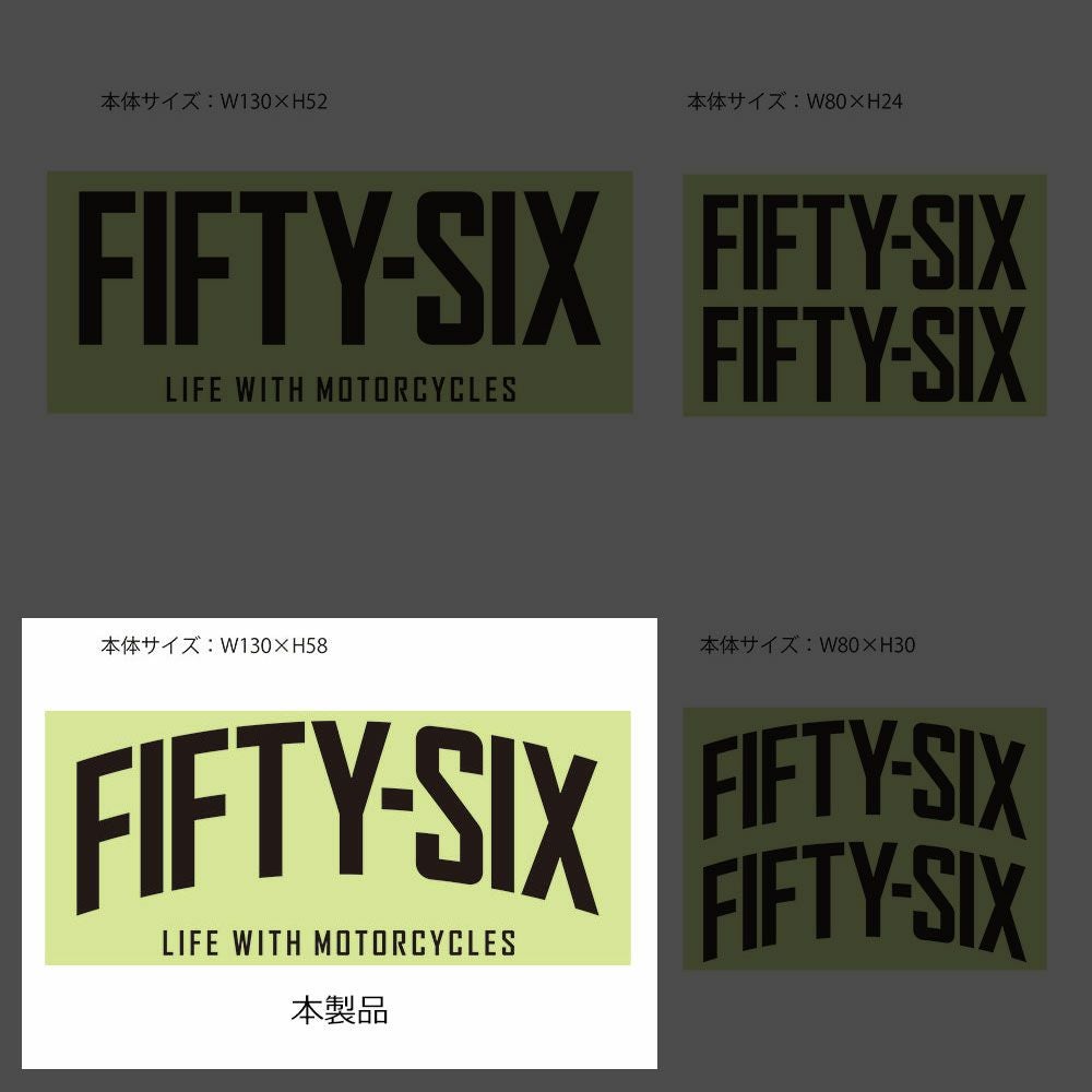 56design｜フィフティシックス アーチ ステッカー（130）｜ステッカー