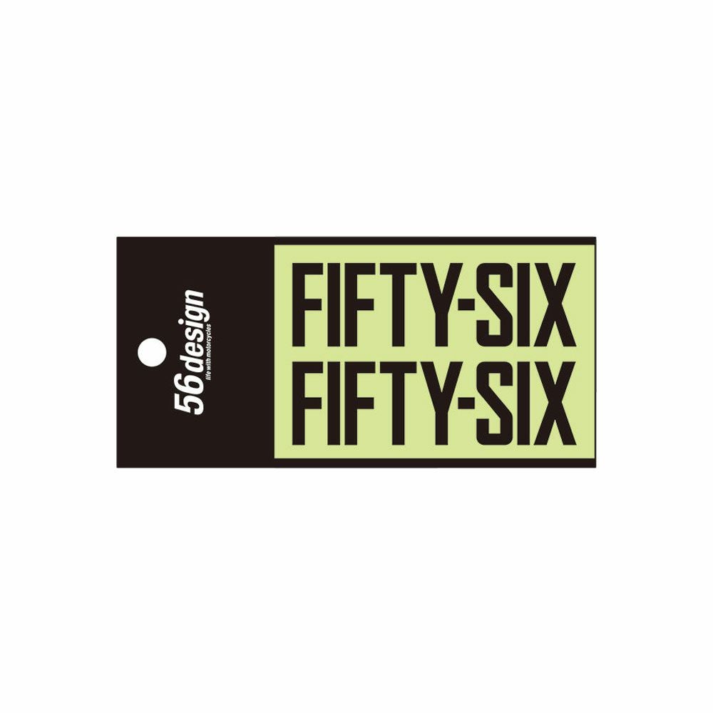 56design｜フィフティシックス ステッカー（80）｜ステッカー｜ブラック