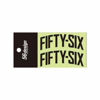 56design｜フィフティシックス アーチ ステッカー（80）｜ステッカー｜ブラック