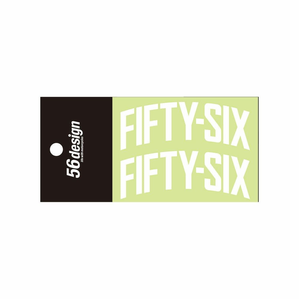 56design｜フィフティシックス アーチ ステッカー（80）｜ステッカー｜ホワイト