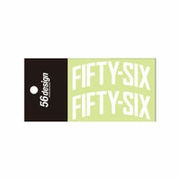 56design｜フィフティシックス アーチ ステッカー（80）｜ステッカー｜ホワイト