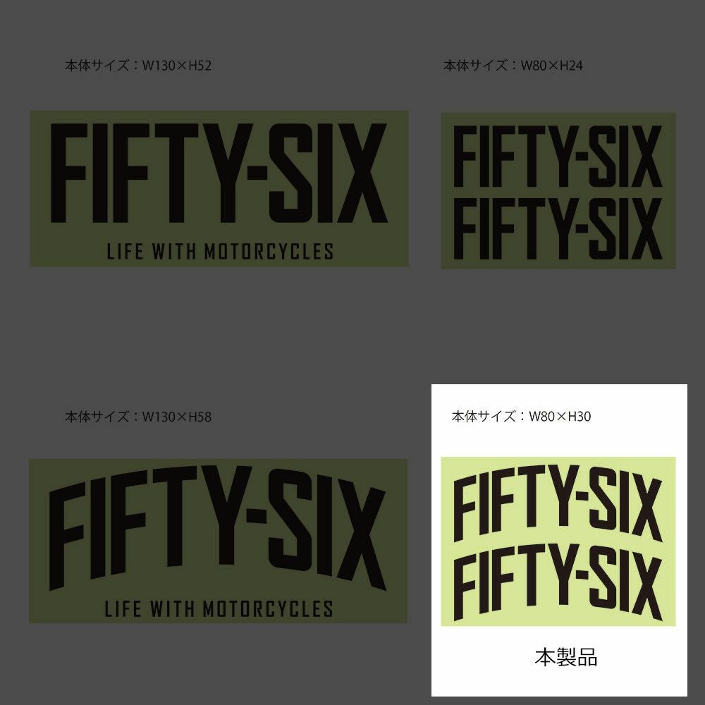 56design｜フィフティシックス アーチ ステッカー（80）｜ステッカー