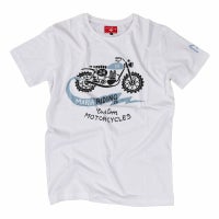 Maria Riding Company｜オールド スクランブラー Tシャツ｜