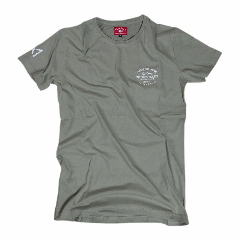 Maria Riding Company｜ハンドクラフト Tシャツ｜オリーブ