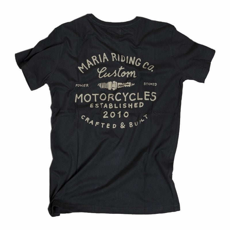 Maria Riding Company｜ハンドクラフト Tシャツ｜ダークグレー