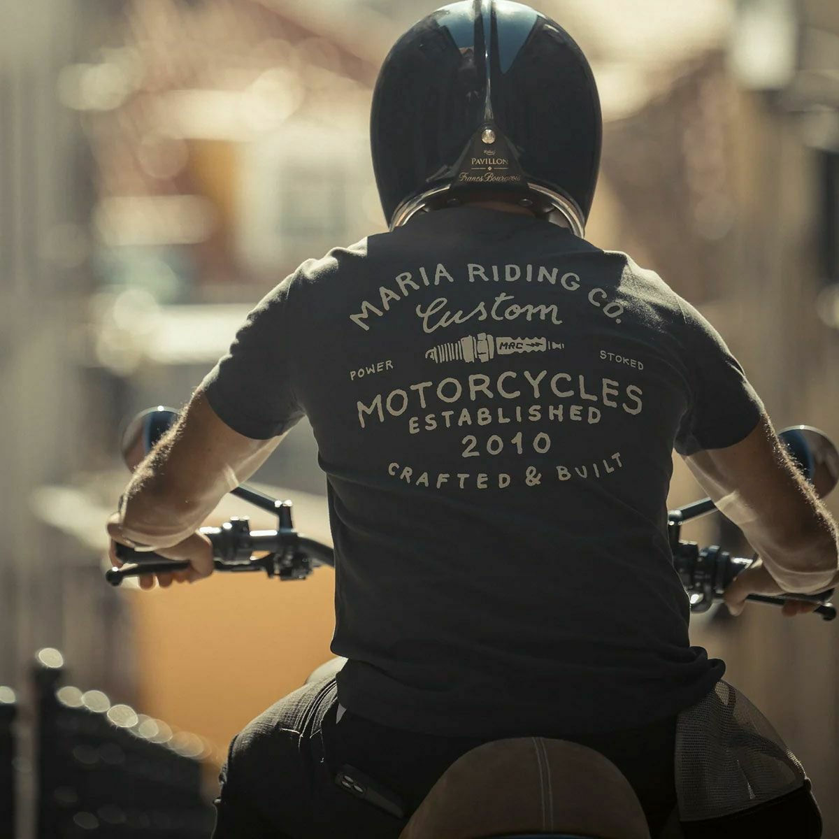Maria Riding Company｜ハンドクラフト Tシャツ｜ダークグレー