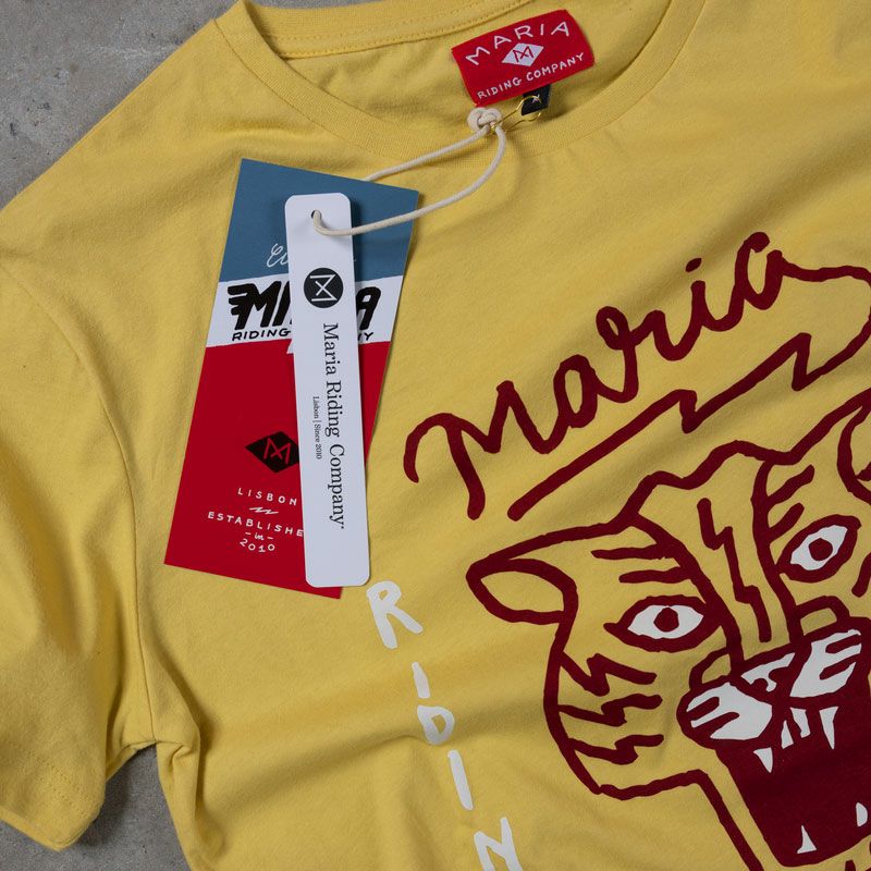 Maria Riding Company｜マッド タイガー Tシャツ｜イエロー