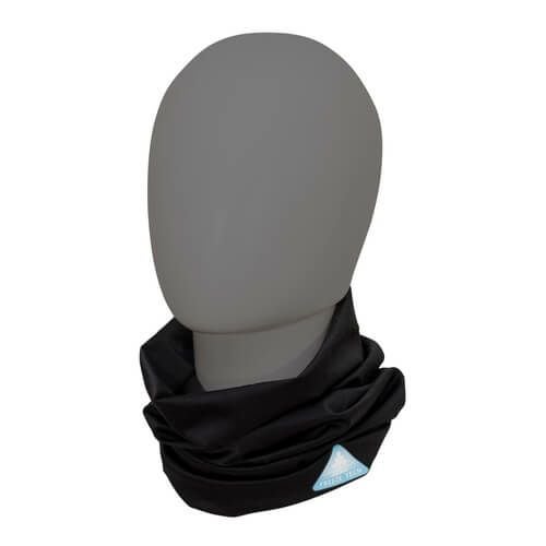 FREEZE TECH｜氷撃 冷感 ロングネックゲーター｜ネックカバー｜ブラック｜着用