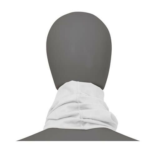 FREEZE TECH｜氷撃 冷感 ロングネックゲーター｜ネックカバー｜ホワイト｜着用